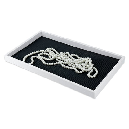 14" x 7 1/2" Black Cardboard Jewelry Tray Insert