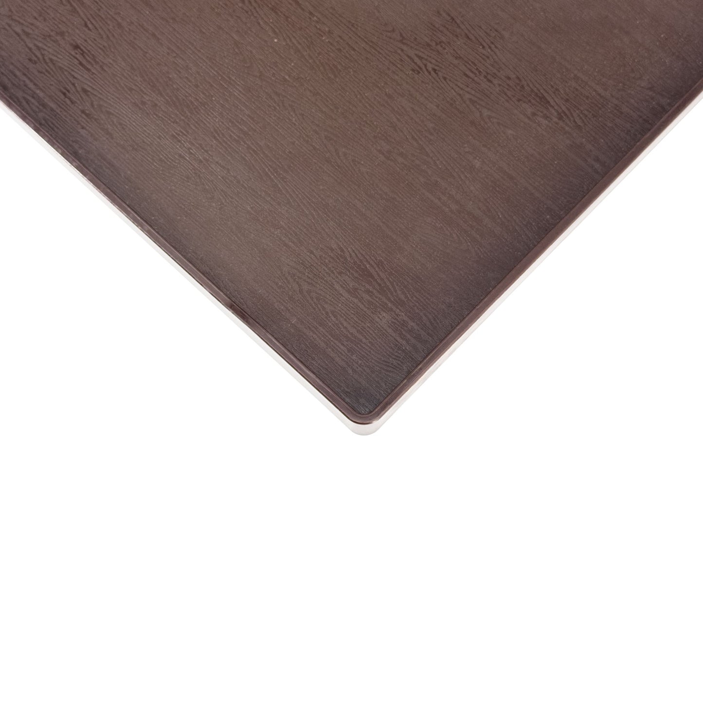 15 1/2" x 11" Wood Grain Stackable Plastic Tray