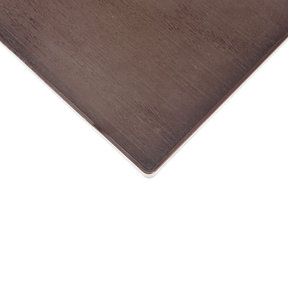 15 1/2" x 11" Wood Grain Stackable Plastic Tray