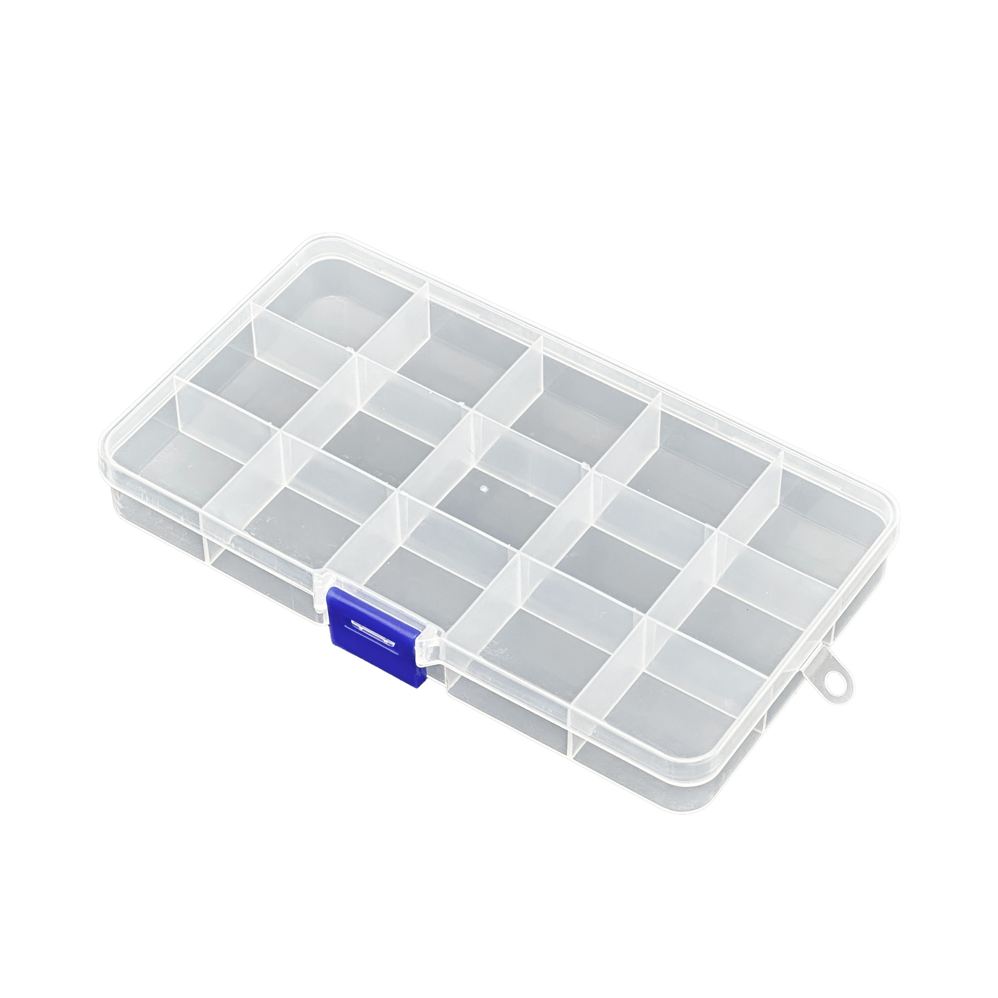 15 Grid Small Clear Plastic Compartment Organizer Storage Case