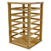 17" x 10" Natural Pine Wood Rotating Earring Display Stand