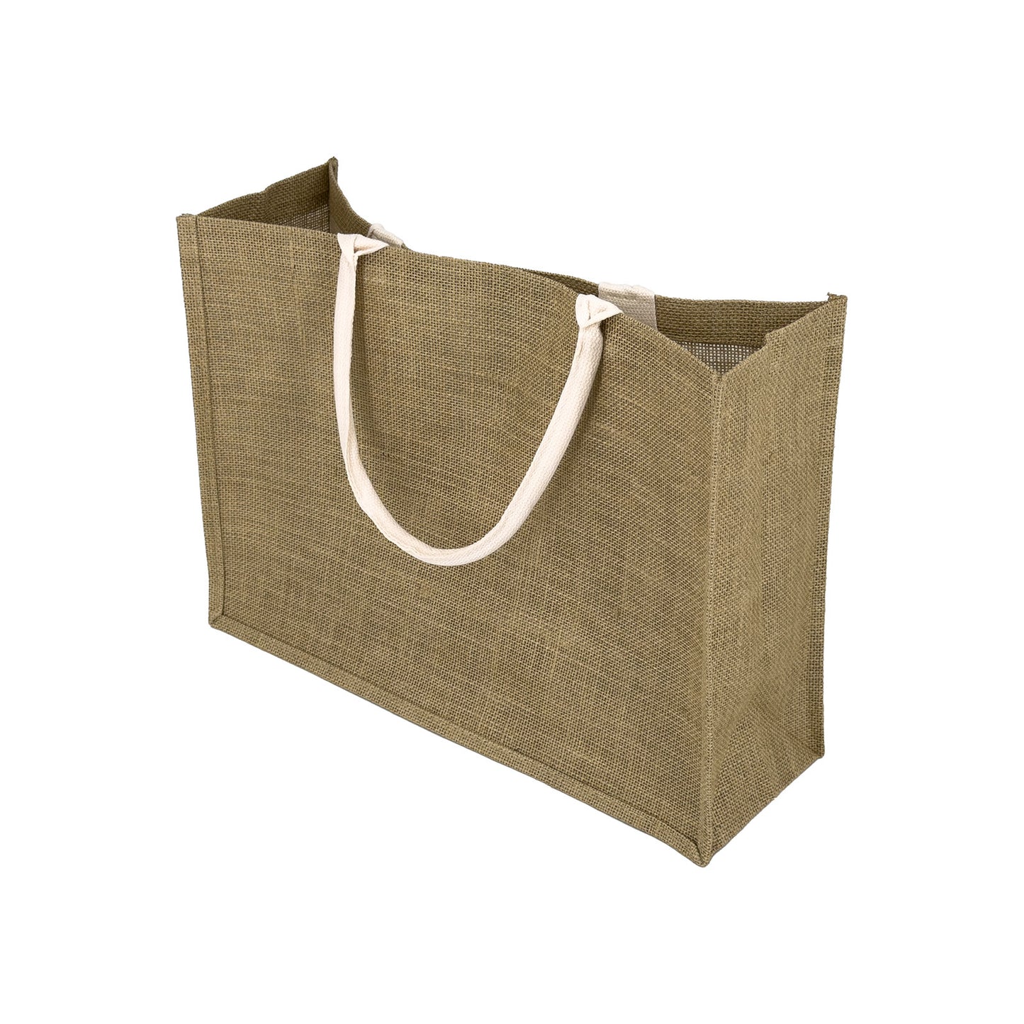 17" x 13" Burlap Shopping Tote Bag with Handles