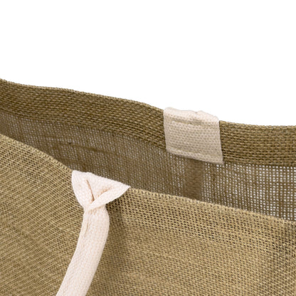 17" x 13" Burlap Shopping Tote Bag with Handles