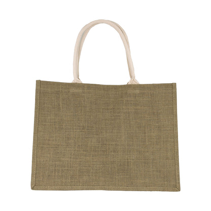 17" x 13" Burlap Shopping Tote Bag with Handles