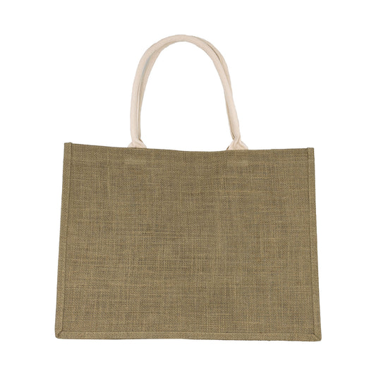 17" x 13" Burlap Shopping Tote Bag with Handles
