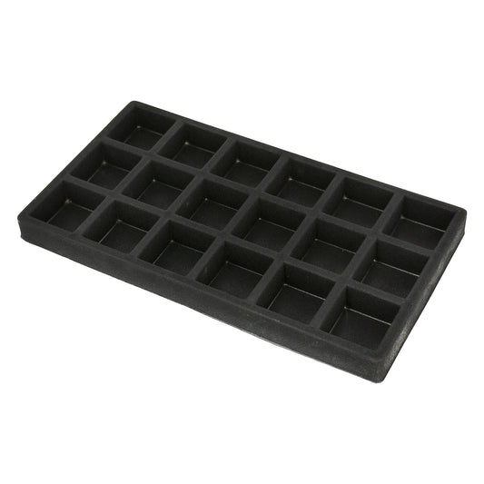 18 Compartment Black flocked Tray Insert