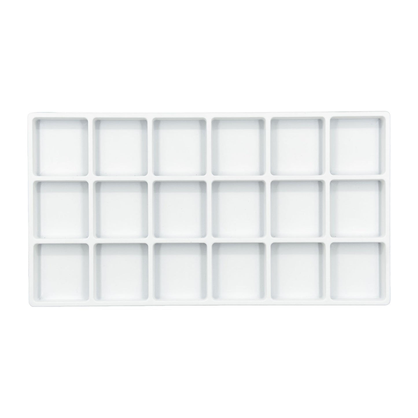18 Compartment White Flocked Tray Insert