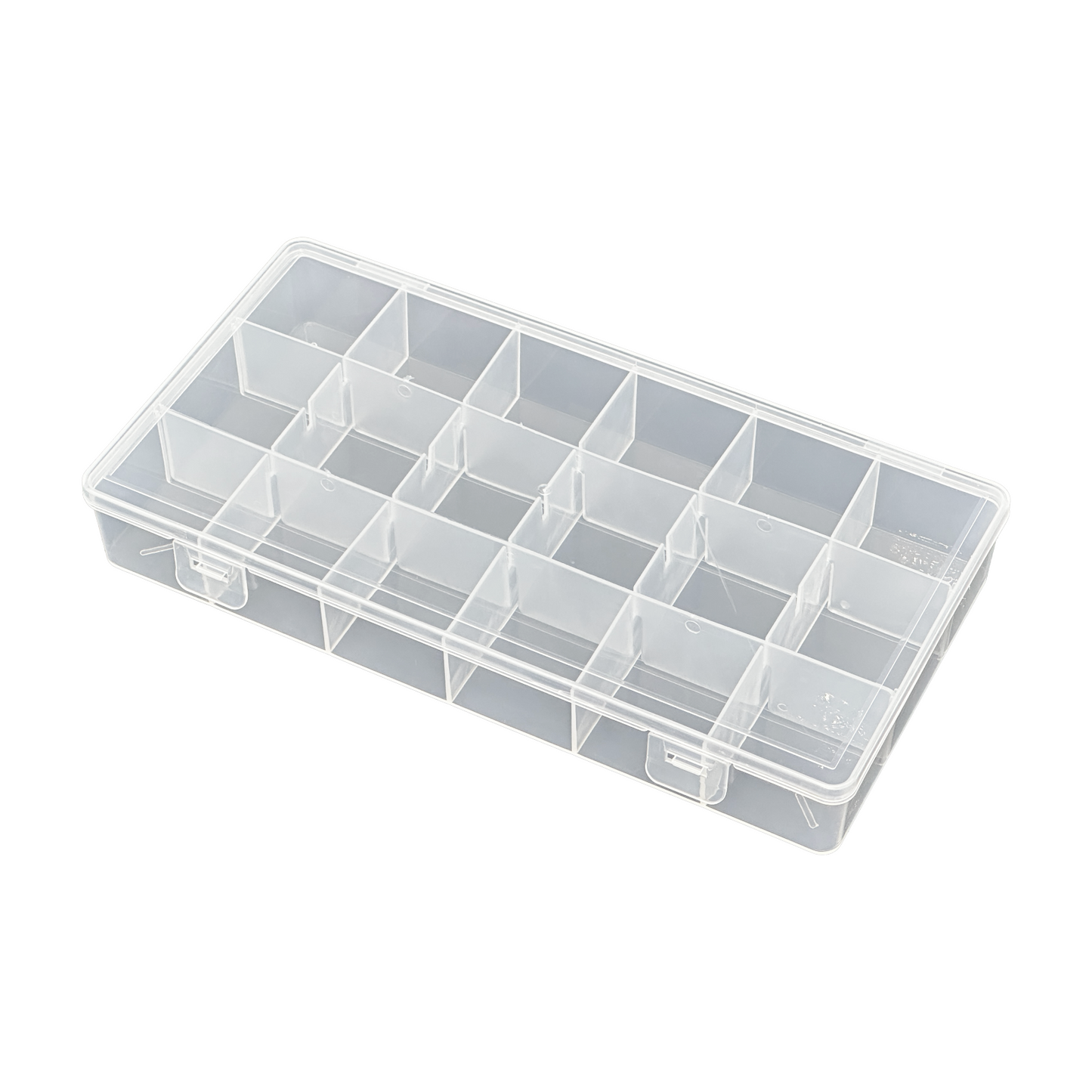 18 Grid Small Clear Plastic Compartment Organizer Storage Case