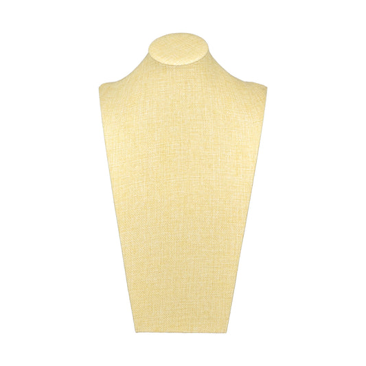 16" Linen Burlap Necklace Bust