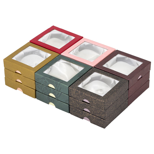 18-Pack Assorted Bracelet Gift Boxes with Window