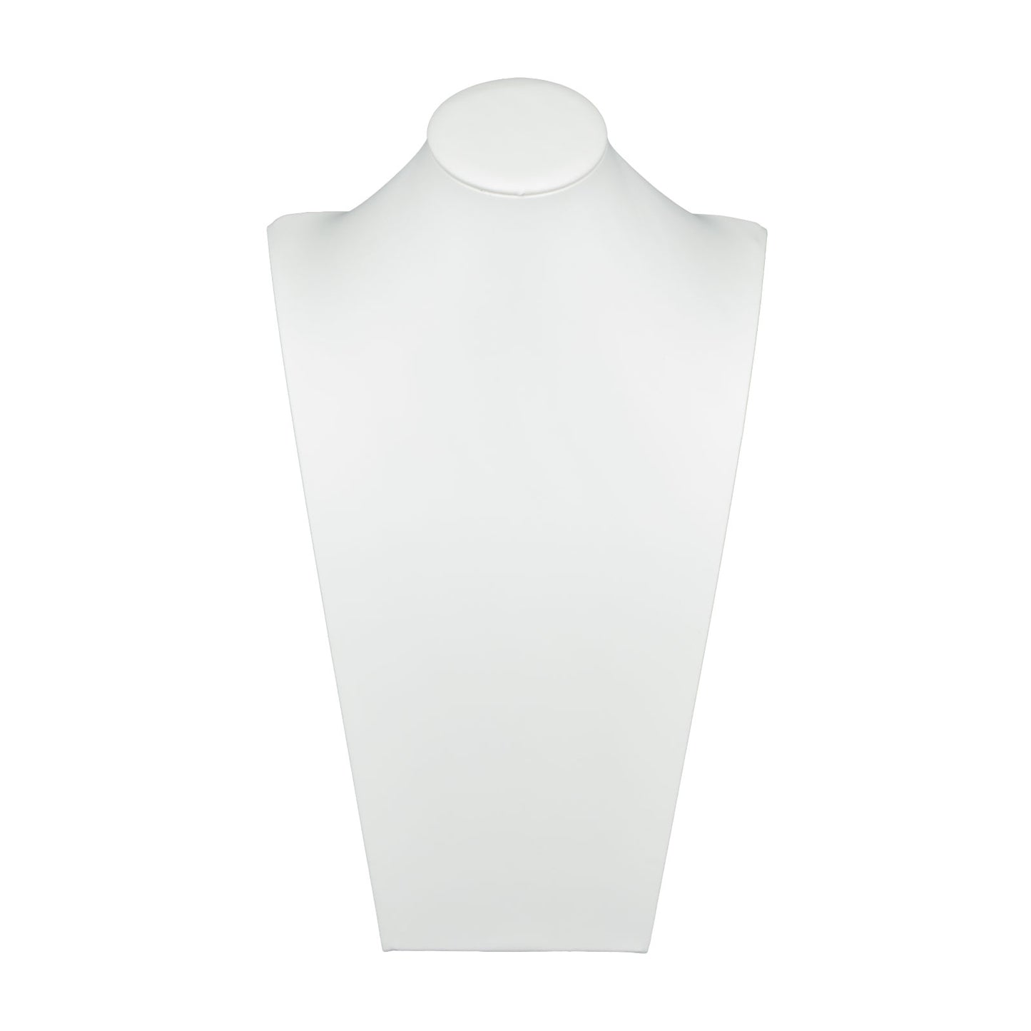 16" White Leatherette Bust