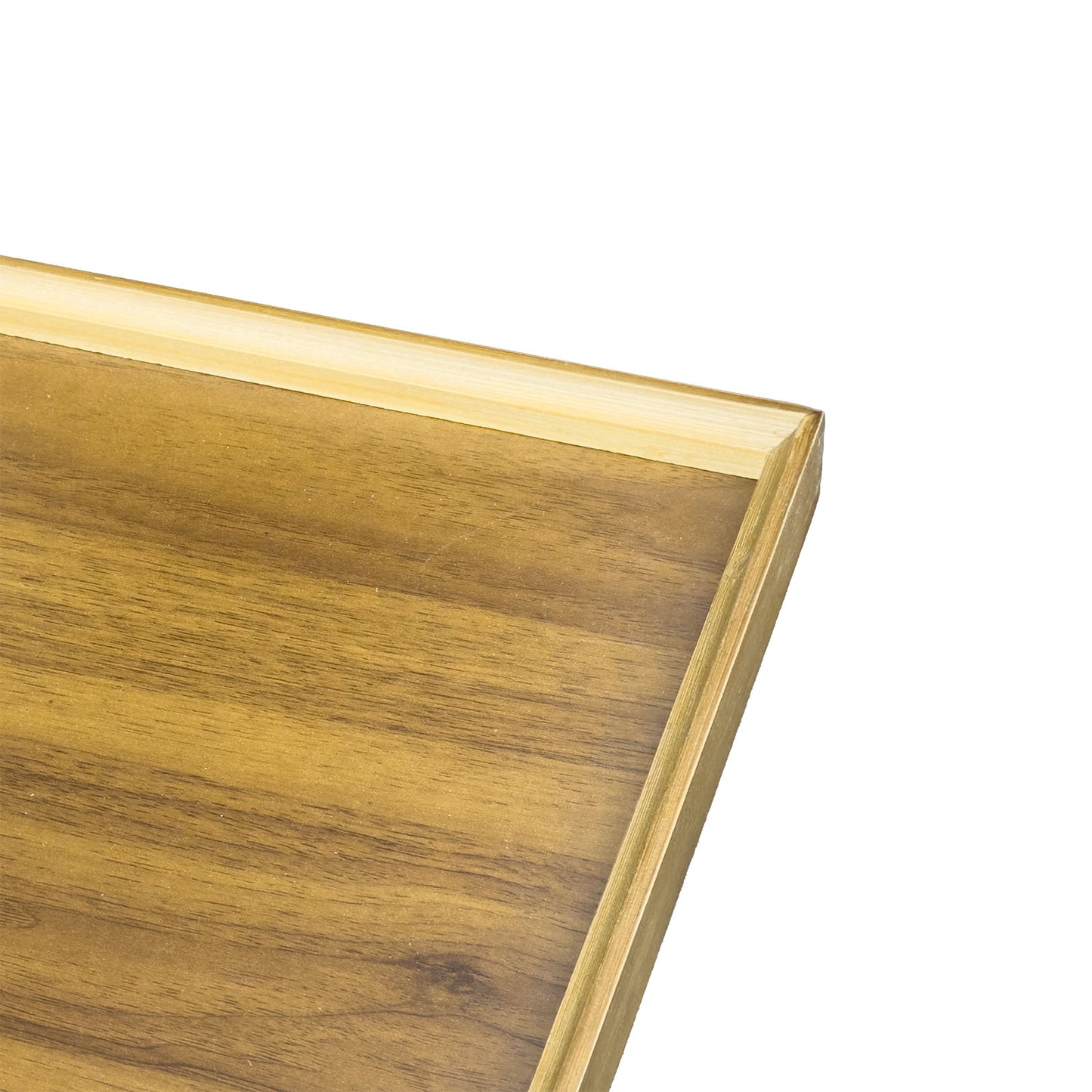 19 3/4" x 15" MDF Wood Display Tray with Plastic Mat