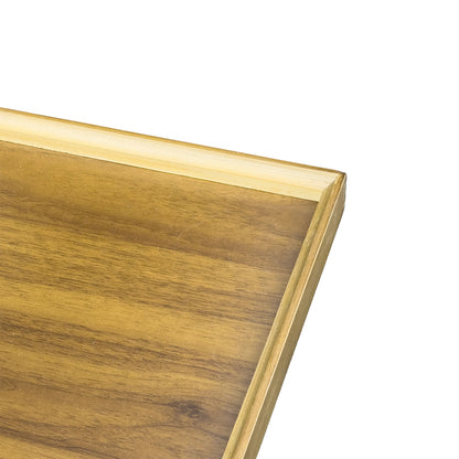 19 3/4" x 15" MDF Wood Display Tray with Plastic Mat