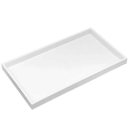 1"H White Plastic Display Tray