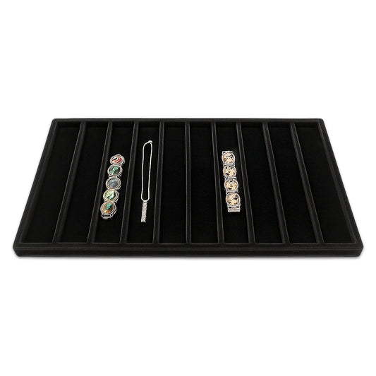 10 Column Black Compartment Tray Insert