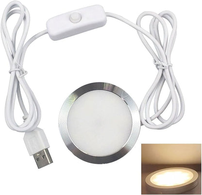 2 1/4" USB Round LED Light Puck