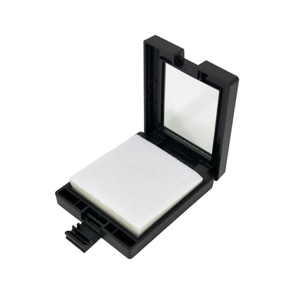 2 1/4" x 2 3/4" Black Plastic Gemstone Box with White Velvet Interior