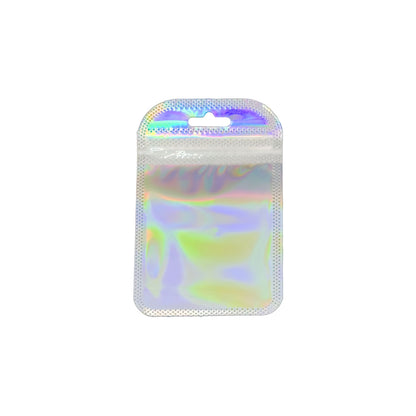 2 3/4" x 4 5/16" Holographic Resealable Zip Lock Bags with Hang Hole