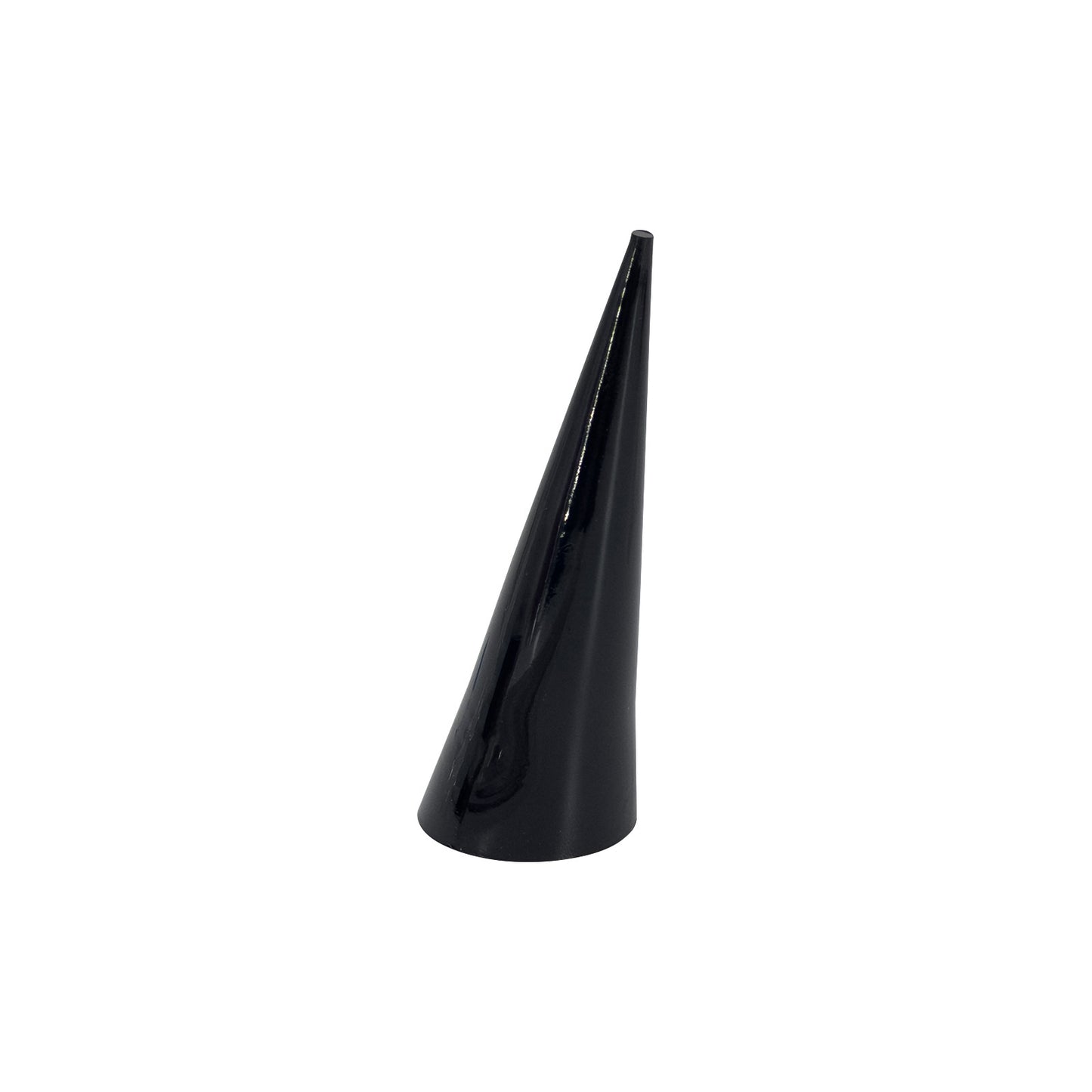 2.5" x 1" Black Acrylic Cone Ring Display