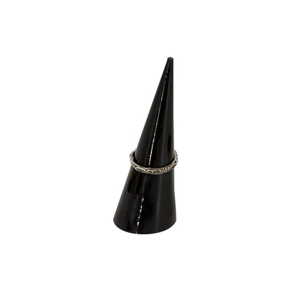 2.5" x 1" Black Acrylic Cone Ring Display