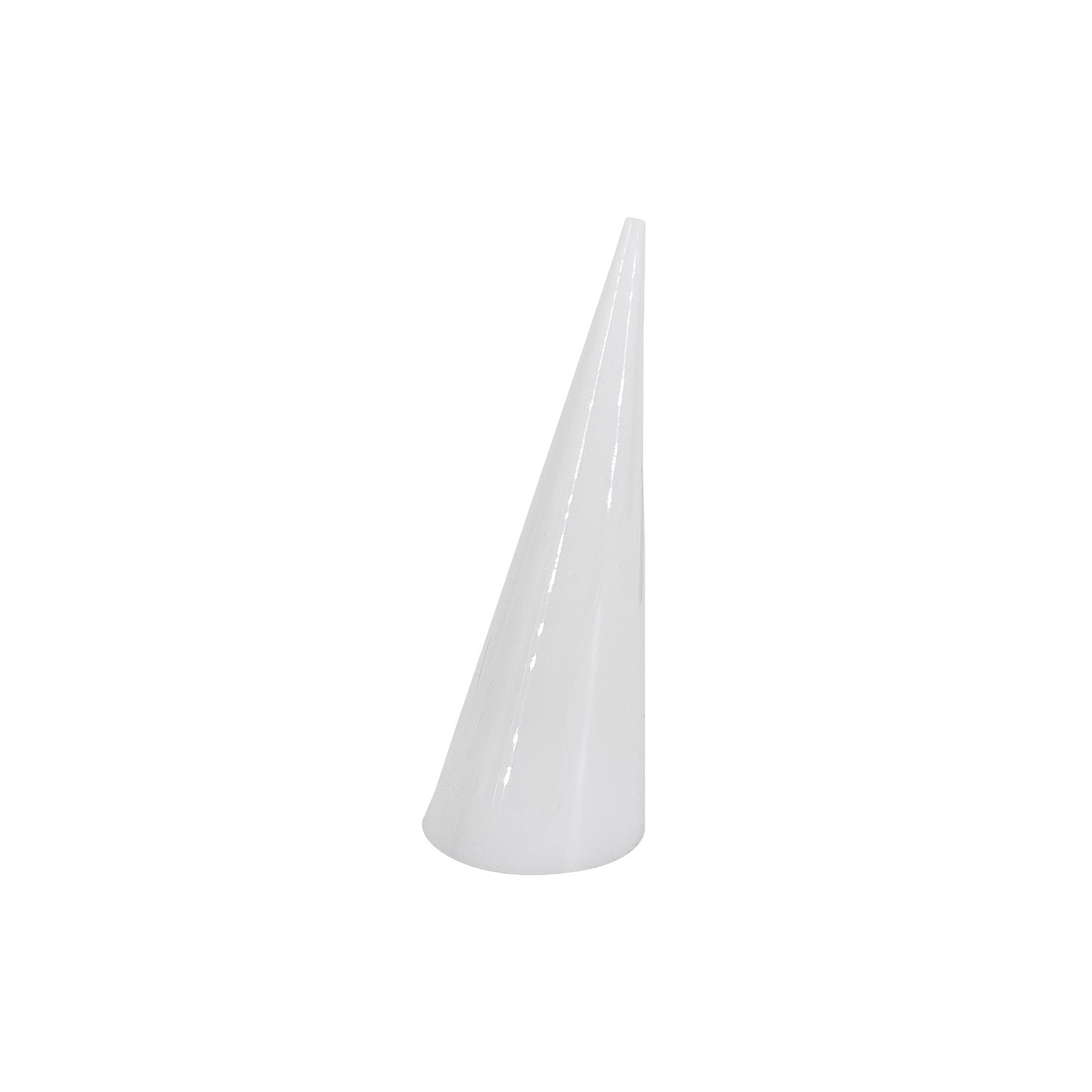 2.5" x 1" White Acrylic Cone Ring Display