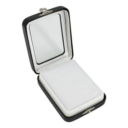 2" x 2 3/4" Black Leatherette Gemstone Box