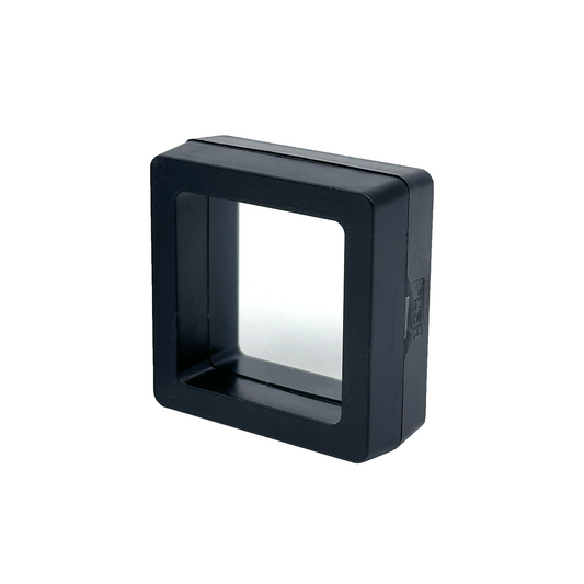 2" x 2" Black Floating Frame Jewelry Display Case