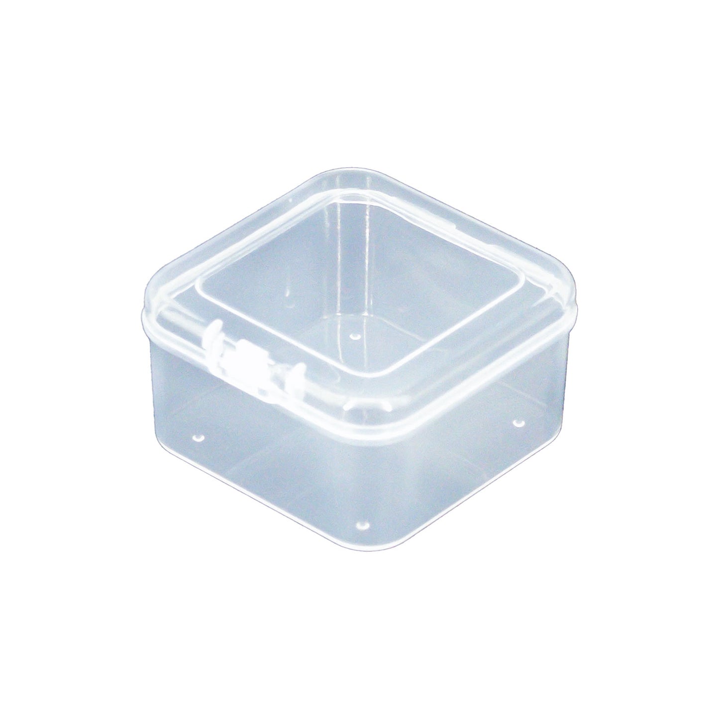 2" x 2" Clear Plastic Organizer Storage Case with Snap Closure
