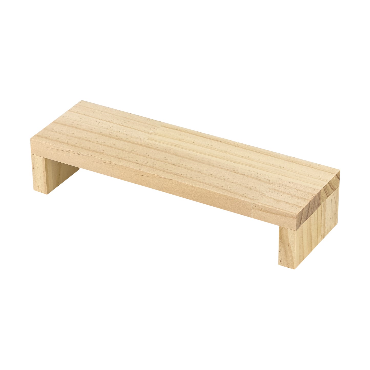 2" x 9.75" Natural Wood Jewelry Display Riser