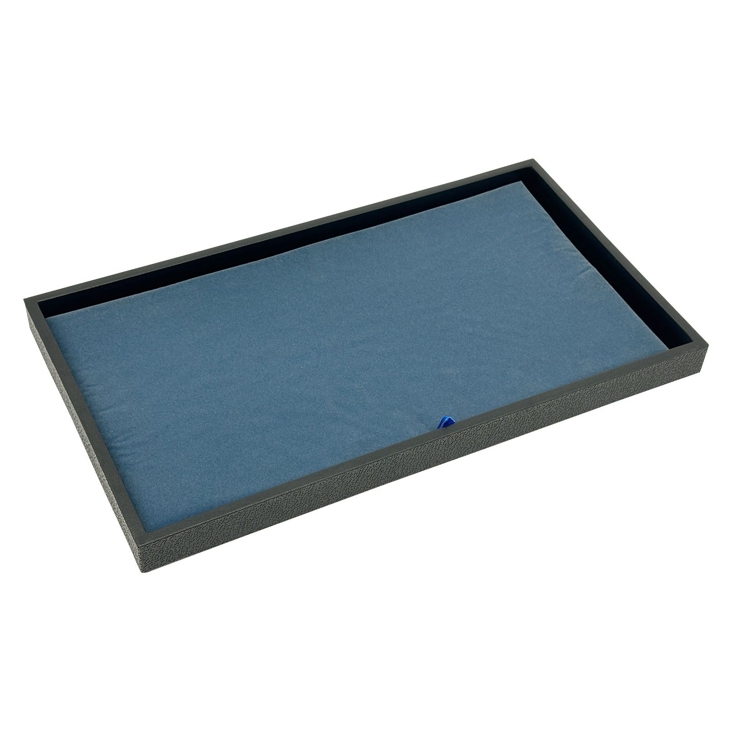 (20-Pack) 13 7/8" x 7 1/2" Dark Blue-Gray Jewelry Display Pad Tray Insert