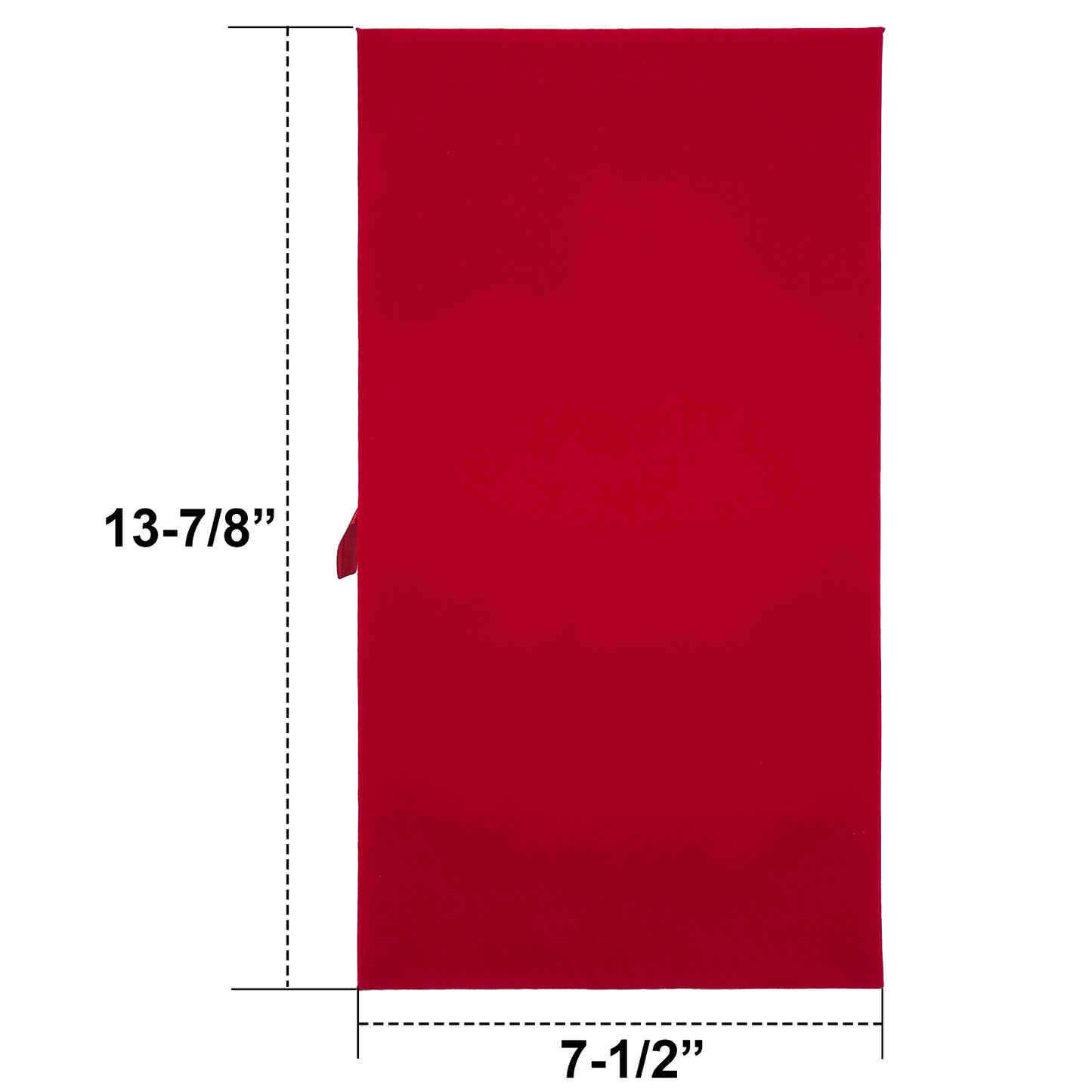 (20-Pack) 13 7/8" x 7 1/2" Red Jewelry Display Pad Tray Insert