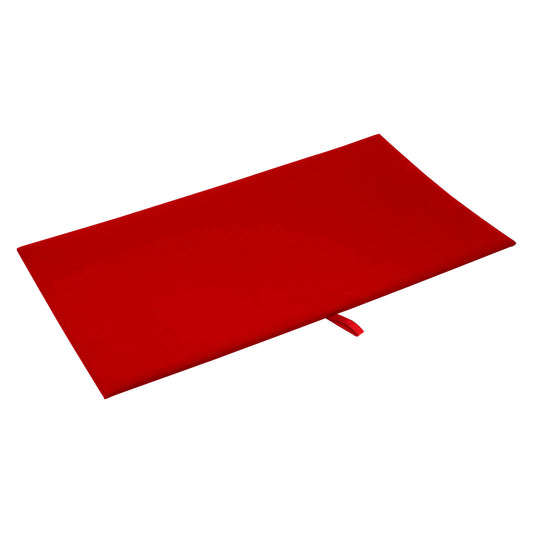 (20-Pack) 13 7/8" x 7 1/2" Red Jewelry Display Pad Tray Insert