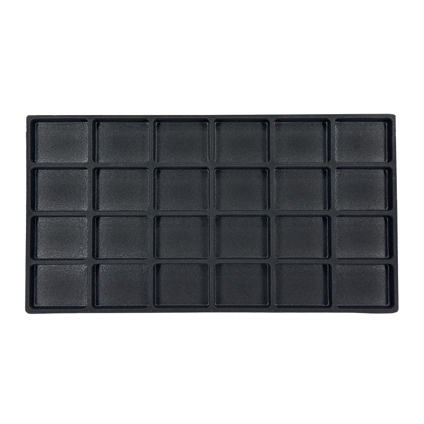 24 Compartment Black Flocked Tray Insert