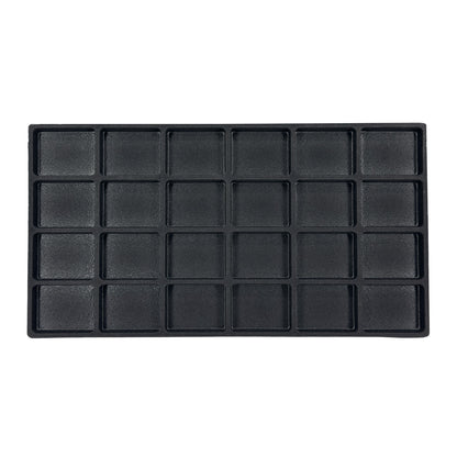24 Compartment Black Flocked Tray Insert