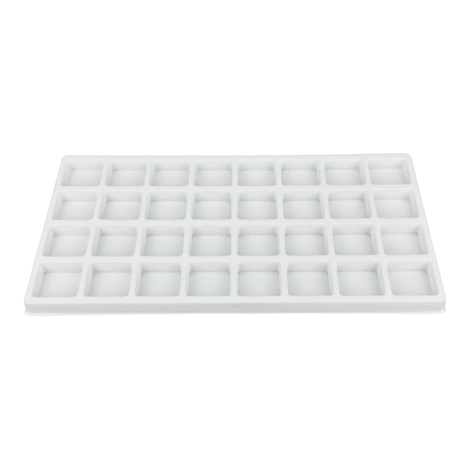 24 Compartments White flocked Tray Insert