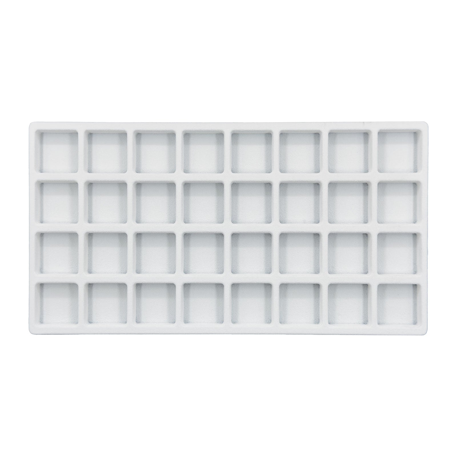24 Compartments White flocked Tray Insert