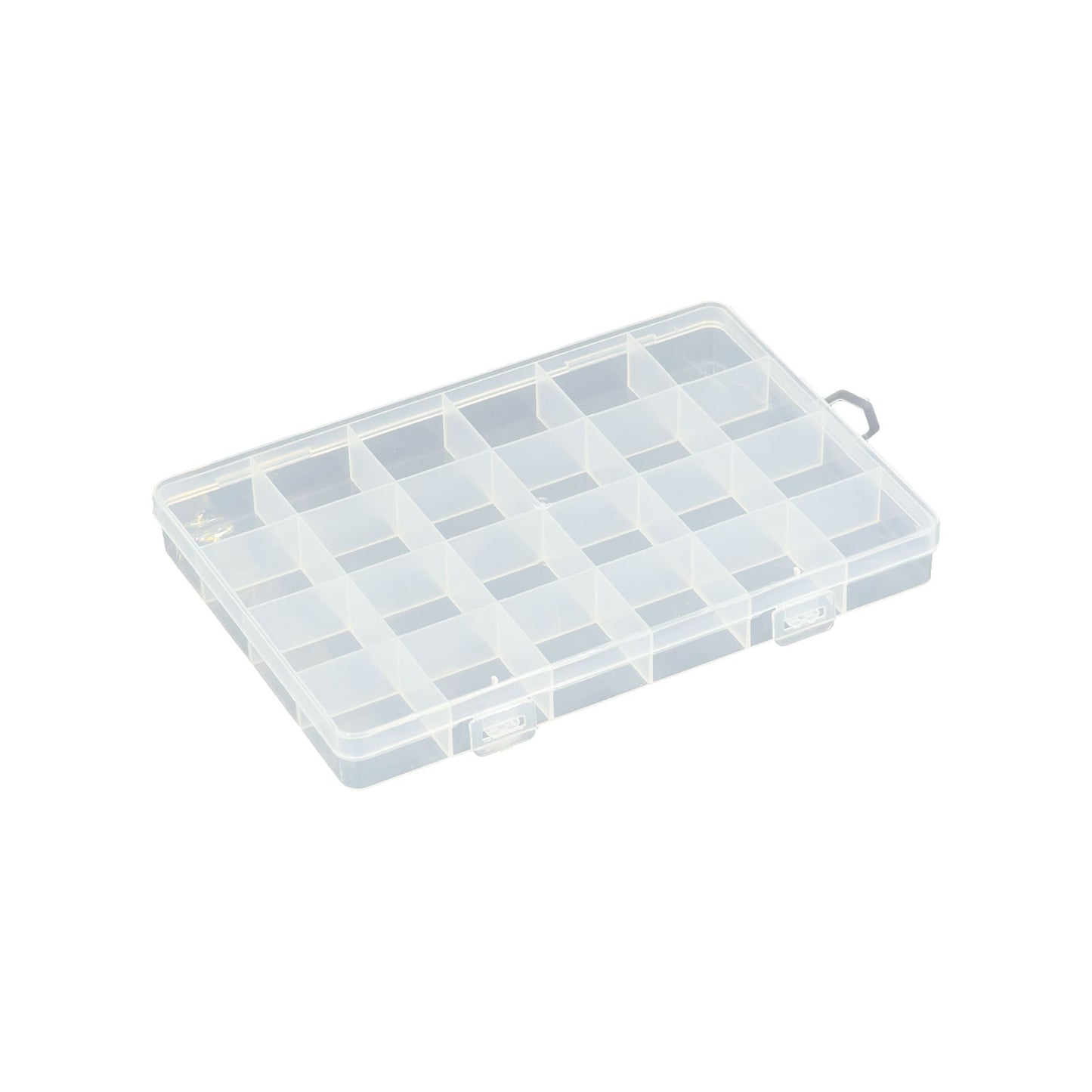 24 Grid Clear Plastic Compartment Organizer Storage Case