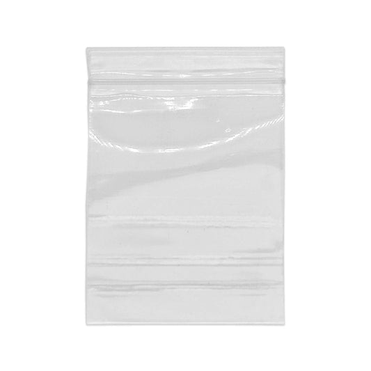 2" x 3 1/3" Resealable 2.5 Mil Thick Clear Zip Plastic Bag