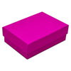 Custom 3 1/4" x 2 1/4" x 1" Neon Purple Cotton Filled Paper Box