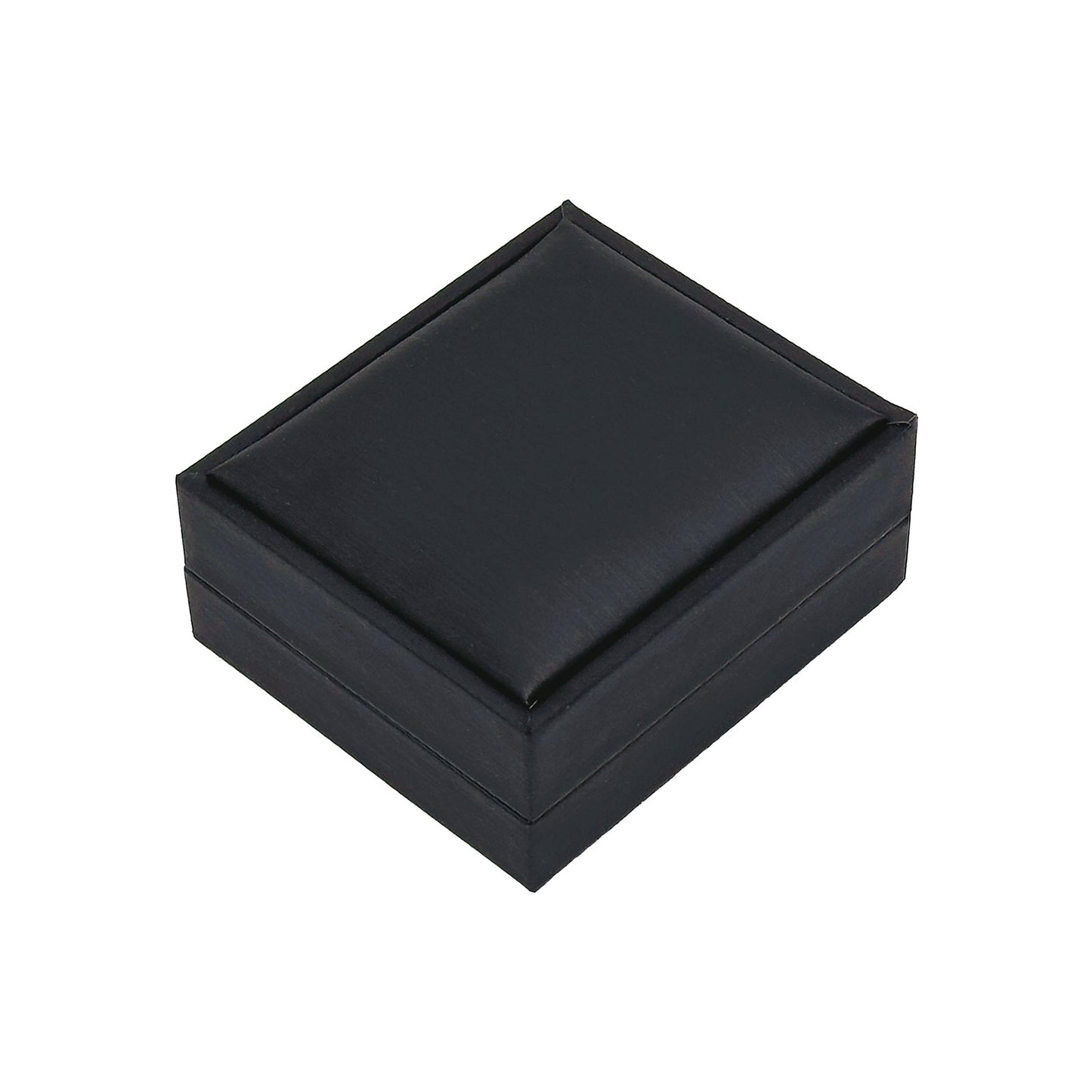 2 7/8" x 3 1/4" Deluxe Black Leatherette Silk Grain Pendant Jewelry Box