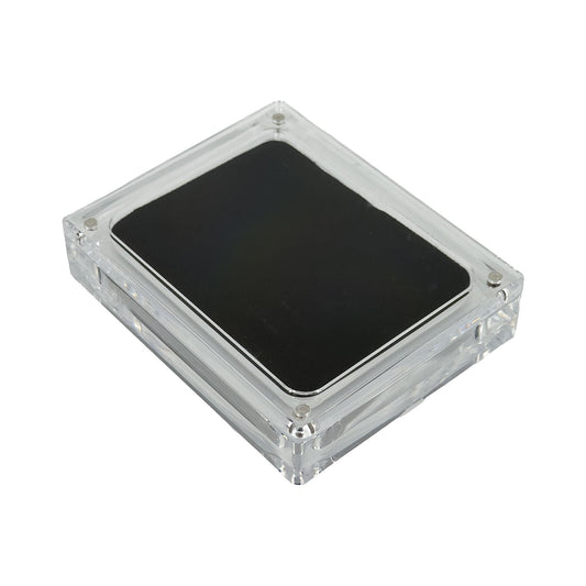 3 1/4" x 4" Clear Acrylic Gemstone Box with Magnetic Lid