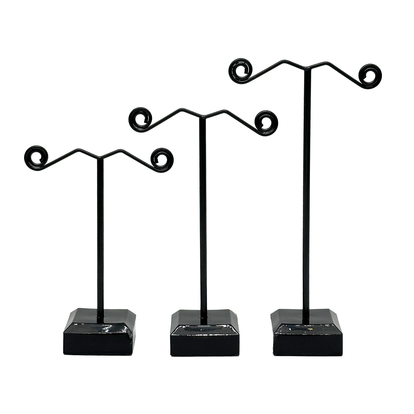 3 Tier Metal and Acrylic Base Earring Display Stand Set