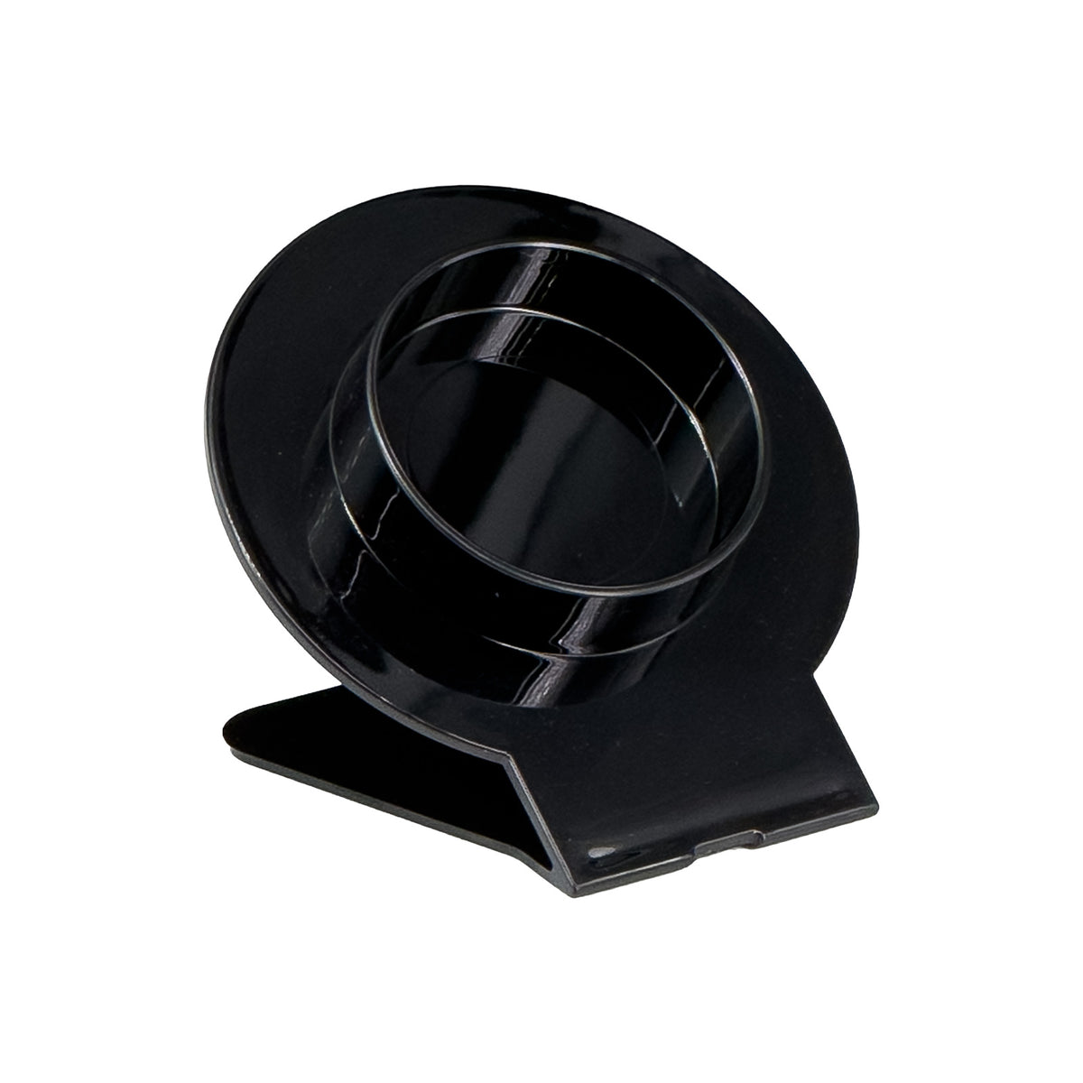 3" x 3 1/2" Black Plastic Angled Bangle & Bracelet Display Stand