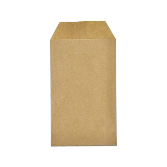 3" x 5" Kraft Flat Paper Gift Shopping Bags