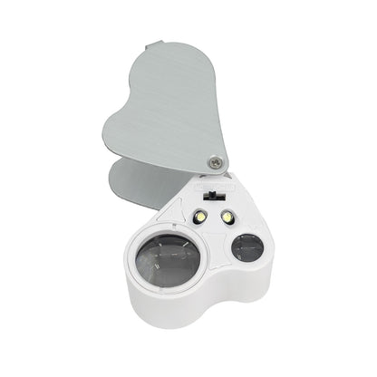 30X & 60X Dual LED Illuminated Jeweler's Magnifying Loupe