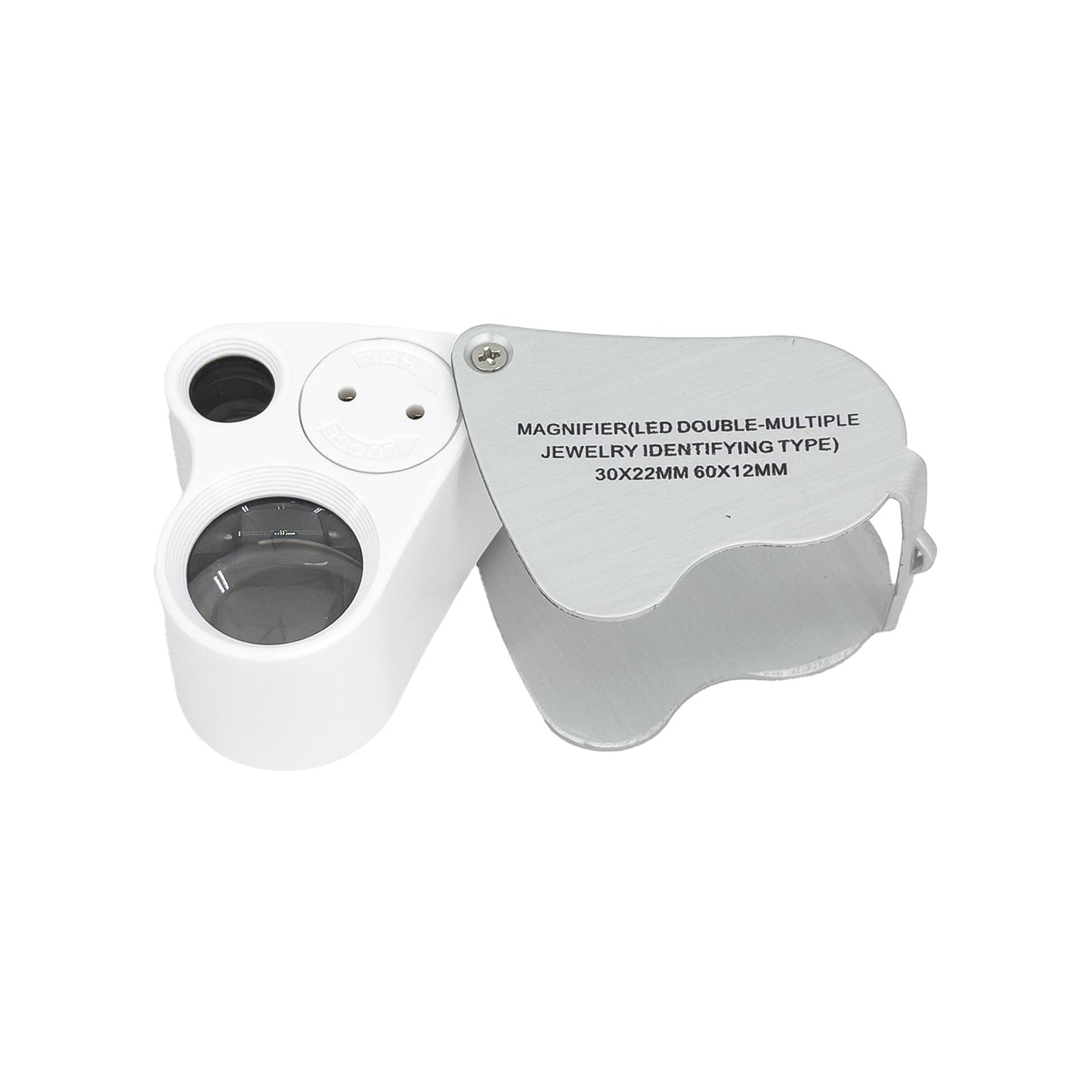 30X & 60X Dual LED Illuminated Jeweler's Magnifying Loupe