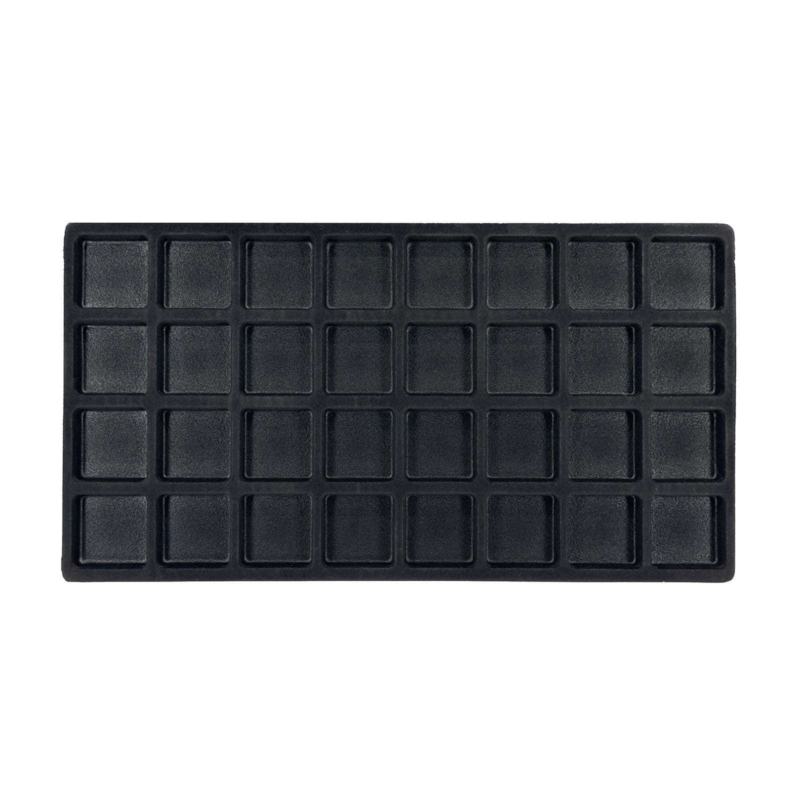 32 Compartments Black Flocked Tray Insert