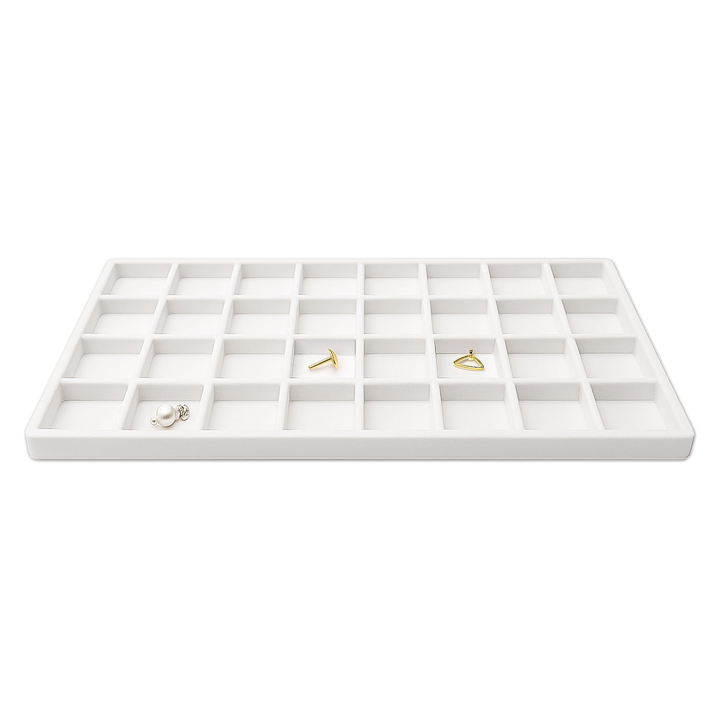 32 Compartments White flocked Tray Insert