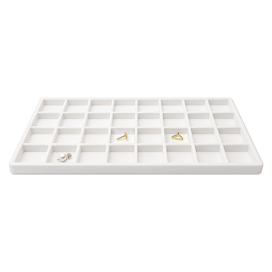 32 Compartments White flocked Tray Insert