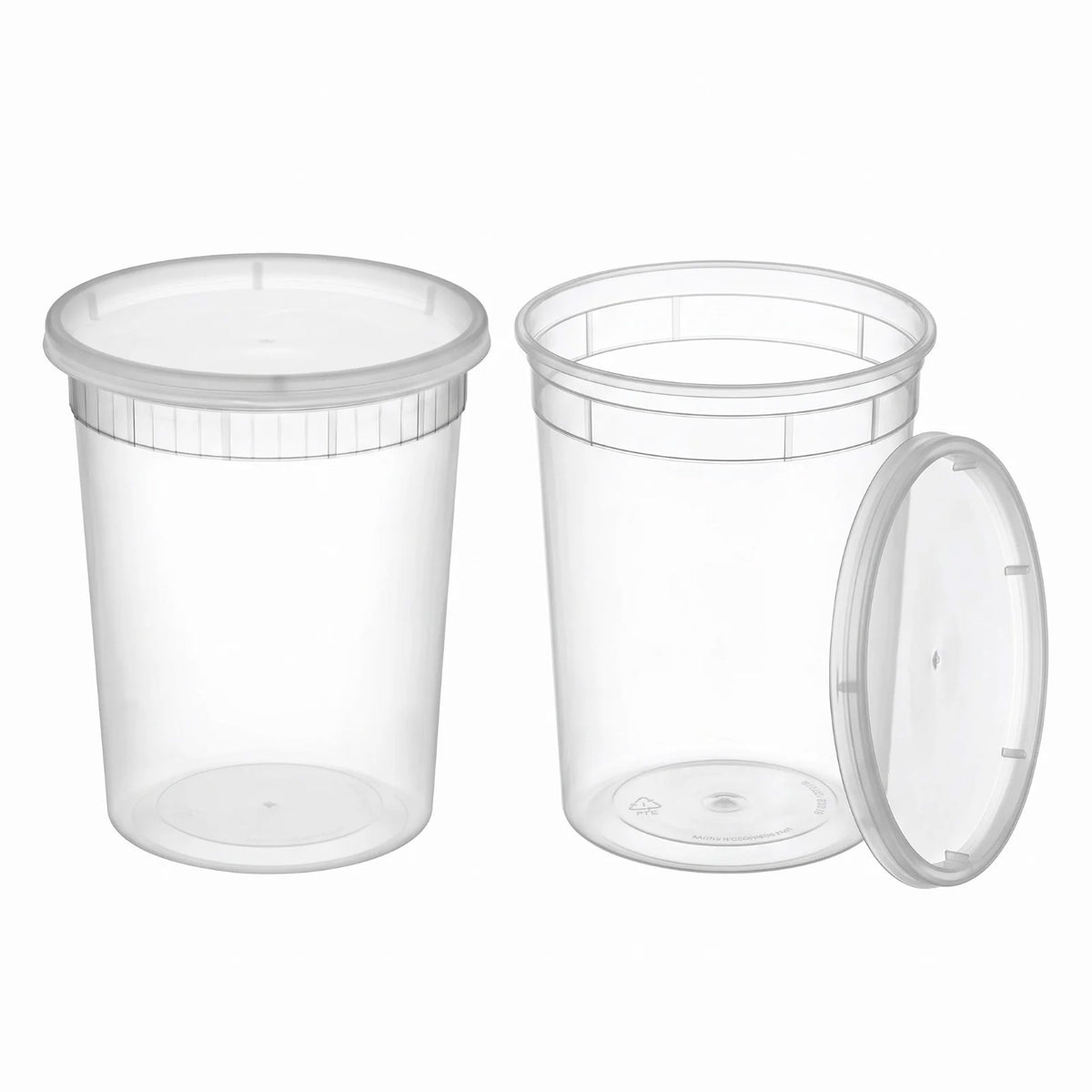 32 oz Deli Food Storage Container Cups with Lids (30 Pack)